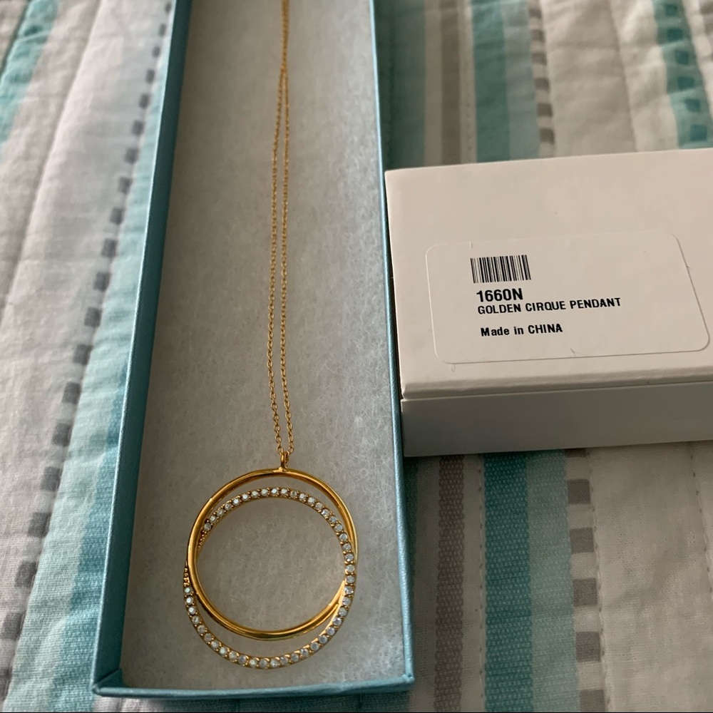 Touchstone Crystal by Swarovski Golden Cirque Pendant. Brand New